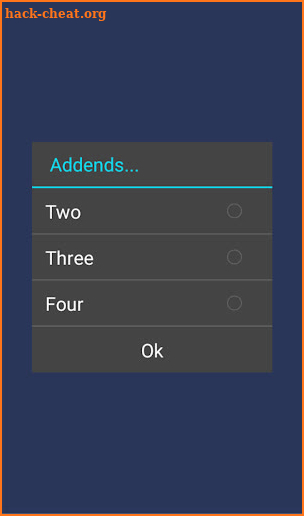 Adding numbers screenshot