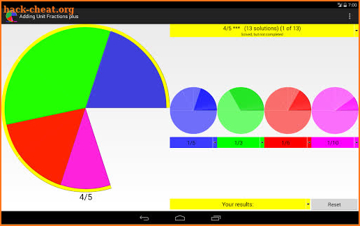 Adding unit fractions + screenshot