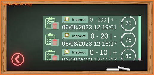 Addition and Subtraction screenshot