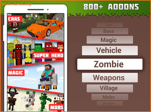 Addons For Minecraft - MCPE Maps, Skins & Mods screenshot