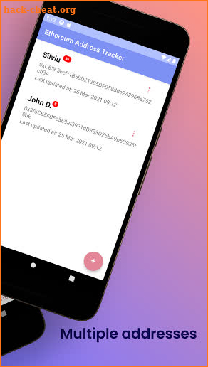 Address Tracker for Ethereum screenshot