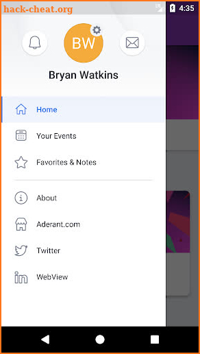 Aderant Events screenshot