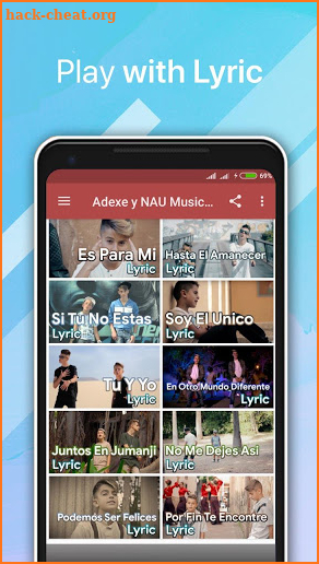 Adexe y Nau Musica & Lyric screenshot