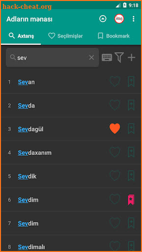 Adların mənası screenshot