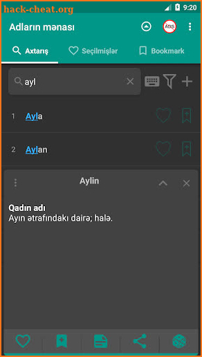 Adların mənası screenshot