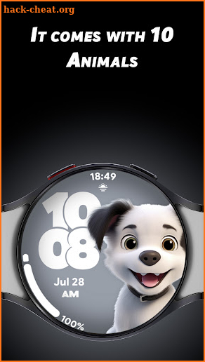 Adorable Animals 2 - Watchface screenshot