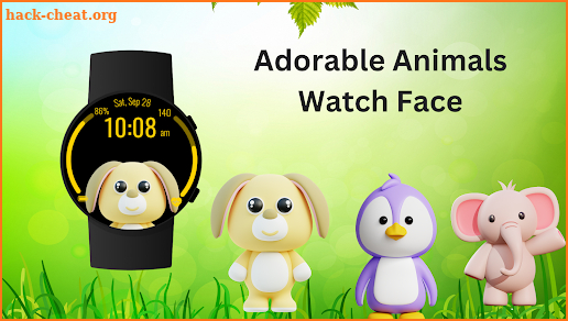 Adorable Animals Watch Face screenshot