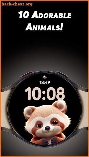 Adorable Animals - Watch face screenshot