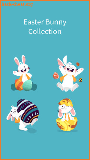 Adorable Happy Easter Stickers - WAStickerApps 🐰 screenshot