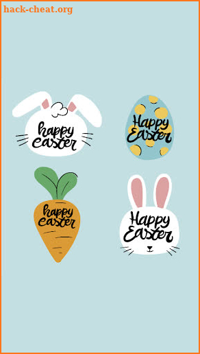 Adorable Happy Easter Stickers - WAStickerApps 🐰 screenshot