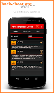 ADR Dangerous Goods screenshot