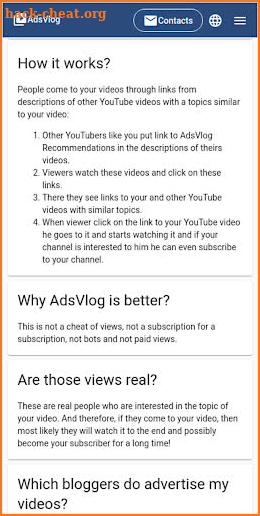 AdsVlog - YouTube Channel Promotion screenshot