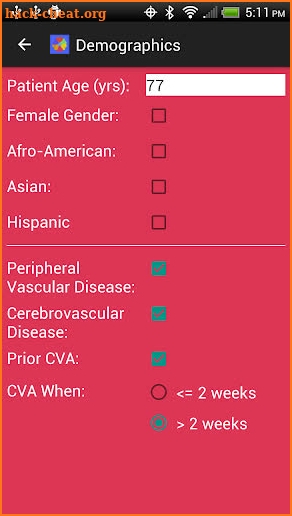 Adult Cardiac Surgery Risk screenshot