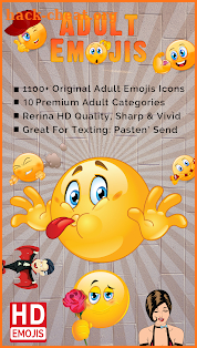 Adult Emojis & Dirty Stickers screenshot