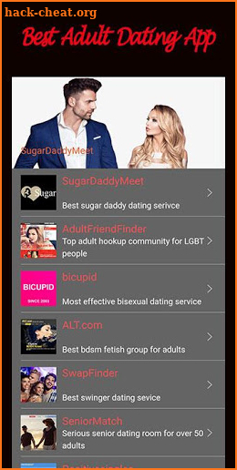 Adult Love - App for LGBT Date & Sugar Daddy Date screenshot