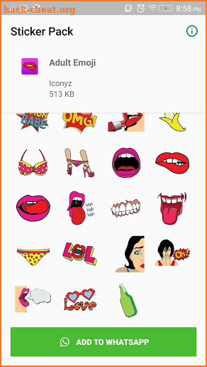 Adult Stickers for WhatsApp screenshot