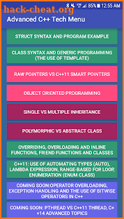 Advanced C++ Tech screenshot