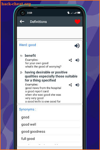 Advanced English Dictionary : Meanings & Thesaurus screenshot