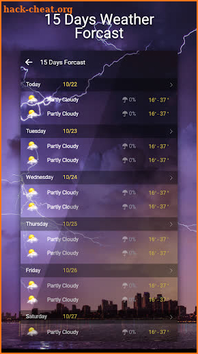 Advanced Weather Forecast: Live Weather & Widgets screenshot