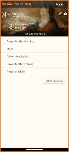 Advent Magnificat 2023 screenshot