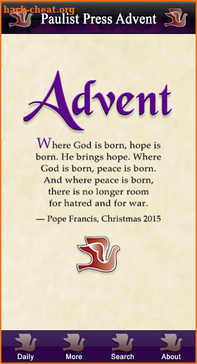 Advent with Pope Francis screenshot