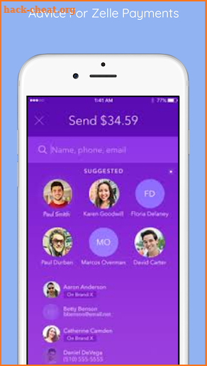 Advice For Zelle Payments screenshot