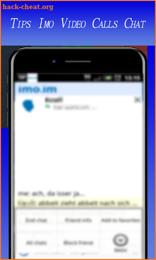 Advise For Guide Imo video calls & text screenshot