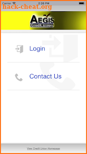 AEGIS Credit Union screenshot