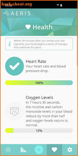 Aeris: Quit Smoking & Vaping - Free Tracker App screenshot