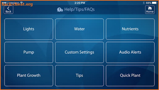 AeroGarden Wi-Fi (Phone) screenshot