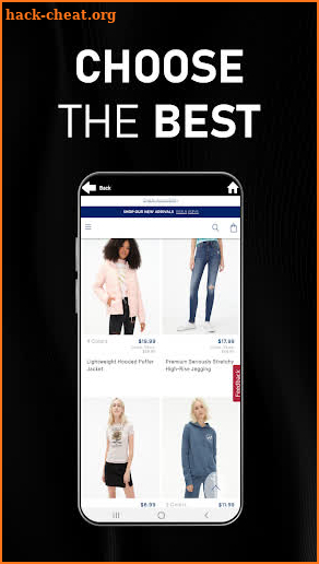 Aeropostale app screenshot