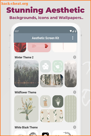 Aesthetic Icons Widgets Themes screenshot