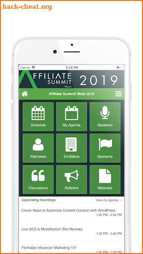 Affiliate Summit West 2019 screenshot