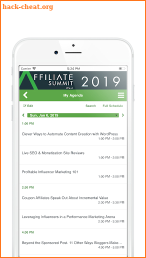 Affiliate Summit West 2019 screenshot