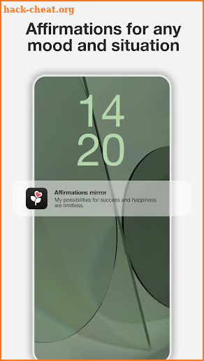 Affirmations mirror screenshot