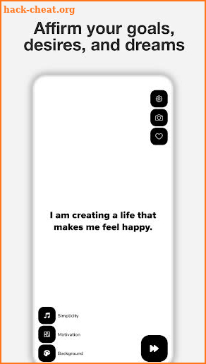 Affirmations mirror screenshot