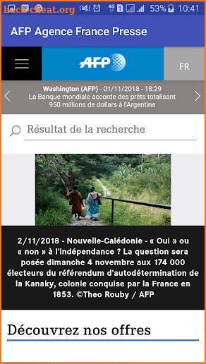 AFP : Agence France Presse screenshot