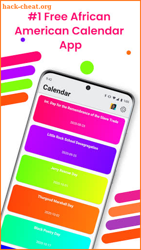 African American Calendar: Black Holidays screenshot