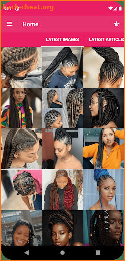 African Woman Braids Hairstyle screenshot