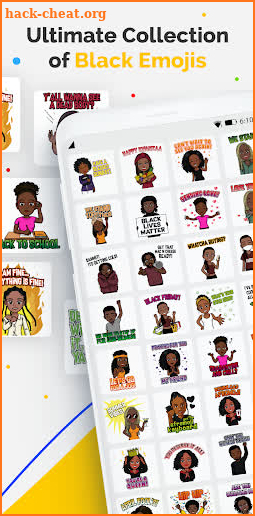 Afromoji: Black Emoji Stickers screenshot