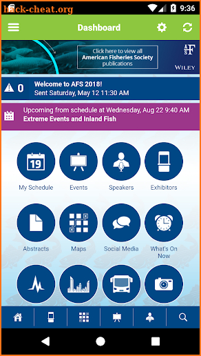 AFS Annual Meetings screenshot