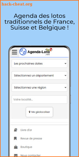 Agenda des lotos screenshot