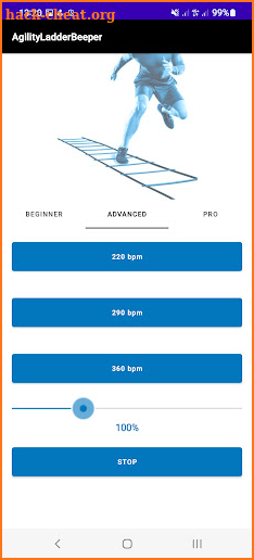 Agility Ladder Footwork Beeper screenshot