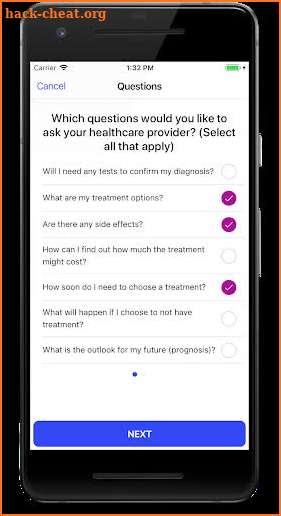 AHRQ Question Builder screenshot