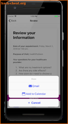 AHRQ Question Builder screenshot