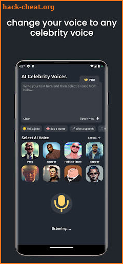 Ai Celebrity Voices Generator screenshot