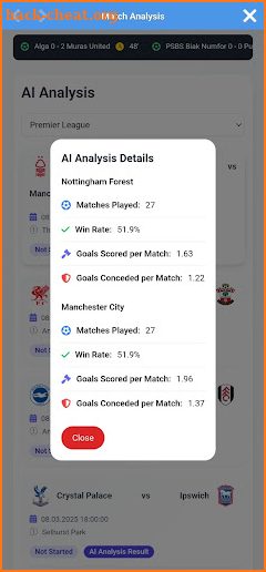 AI Football Score Predictions screenshot