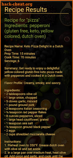 AI Recipe Explorer screenshot