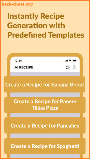 AI Recipe Generator screenshot