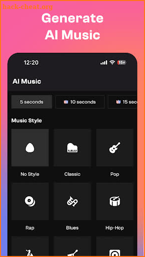 AI Song Generator screenshot